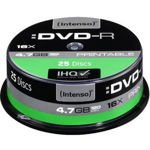 INTENSO 4801154 DVD-R Intenso [ cutie 25 4.7GB 16x printabil Mat Extra Fin Fullface]