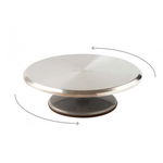 Suport Rotativ Inox Decorare si Prezentare Tort Ø 29 x H 9.5 cm