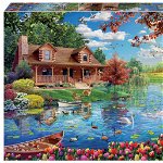 Puzzle 5000 piese - Casa de pe lac | Educa, Educa