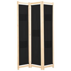 Paravan de cameră cu 3 panouri, 120x170x4 cm, textil