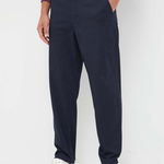 Armani Exchange pantaloni barbati, culoarea albastru marin, drept, Armani Exchange