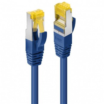 Cablu de retea S/FTP cat 7 LSOH cu mufe RJ45 Albastru 0.5m, Lindy L47276, Lindy