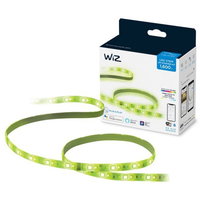 Banda LED RGB inteligenta Starter Kit, Wi-Fi, 20W, 1600 lm, lumina alba si colorata, compatibil Google Assistant/Alexa/Siri, 2 m Wiz 8718699788162, WIZ