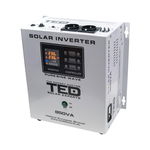 invertor solar fotovoltaic monofazat off-grid, 12v 850va 500w mppt cu unda sinusoidala pura, ted electric ted000286, TED Electric