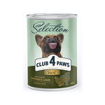 Club 4 Paws Premium Hrana umeda caini adulti - Pate cu pui si miel , 6x400 g, CLUB 4 PAWS