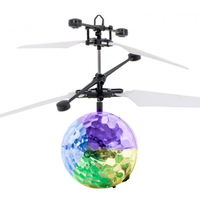 Minge disco tip drona, cu leduri si senzor de miscare Minge disco tip drona, cu leduri si senzor de miscare