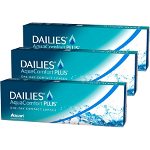 Dailies Aqua Comfort Plus unica folosinta 3 x 30 lentile, Alcon