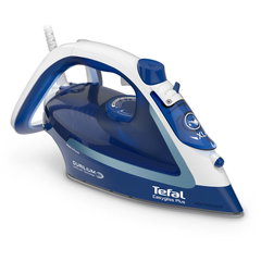 Fier de calcat TEFAL EasyGliss Plus FV5770E0, 2700W, 240g/min, 270ml, talpa Durilium, albastru-alb Fier de calcat TEFAL EasyGliss Plus FV5770E0, 2700W, 240g/min, 270ml, talpa Durilium, albastru-alb