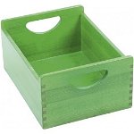 Cutie depozitare inalta din lemn de fag – verde - Flexi, Moje Bambino