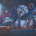 Puzzle Schmidt Thomas Kinkade Star Wars The Mandalorian Two For The Road 1000pc (sch7378) 