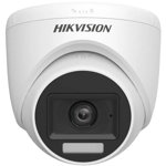 Camera de supraveghere pentru interior, Hikvision Hybrid, 3K 5MP, 2.8 mm, Iluminare duala 20m, Audio, DS-2CE76K0T-LPFS(2.8MM), Hikvision