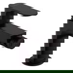Baterie pentru bideu cu ventil pop-up Hansgrohe Rebris S Negru Mat, Hansgrohe