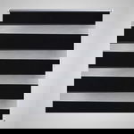 Jaluzea tip zebră, 140 x 175 cm, negru
