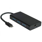 Hub USB 3.1 tip C la 3 x USB-A + port LAN Gigabit Value 12.99.1109 12.99.1109-10