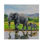 Set creativ tablou cu cristale Elefant 18x18cm Craft Buddy CCK-A51