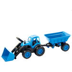 Tractoras buldozer pentru copii cu remorca, Moctoys 10173, MochToys