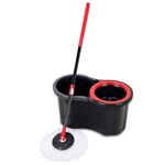 Mop rotativ 360 grade cu galeata inclusa, maner telescopic, 40x25x20 cm, Zambak Plastik