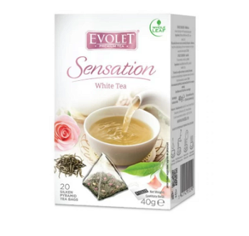 Ceai alb Sensation, 20 plicuri, Evolet, Evolet