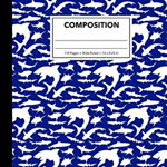 Composition: Dark Blue Shark Composition Notebook for Kids