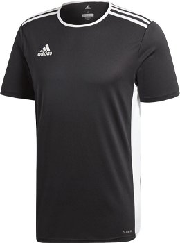 Tricou de fotbal Adidas Entrada 18 JSY negru s. M (CF1035)