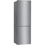 Combina frigorifica Samus SCBX390NF+, 293 litri, Full No Frost, clasa F, inaltime 185 cm, termostat reglabil, usi reversibile, lumina interioara tip LED, argintie