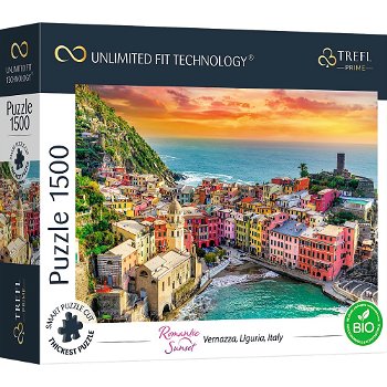 Trefl Puzzle 1000 Vernazza, Liguria Italia Tehnologie de potrivire nelimitată, Trefl