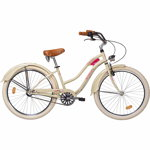Bicicleta pentru adulti, Scirocco, Citybike Palm Beach 26, Crem