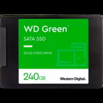 SSD WD Green 240GB SATA 6Gbps, 2.5'', 7mm, Read: 545 MBps, Western Digital