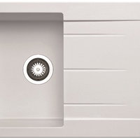 Chiuveta Pyramis ALAZIA 79x50 1B 1D SNOW, din granit, reversibil, 1 cuva+picurator, alb Chiuveta Pyramis ALAZIA 79x50 1B 1D SNOW, din granit, reversibil, 1 cuva+picurator, alb