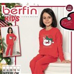 Pijamale Fetite Copii Interlok Craciun 2062 Engros, Berfin