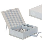 Set aromaterapie, 2 piese in cutie cadou, Ocean Albastru / Alb, L15xl11,5xH4 cm