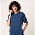 UNDRESS, Rochie-tricou cu buzunare laterale Milan, Albastru inchis, XS
