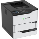 Nou! Imprimanta Refurbished Laser Monocrom LEXMARK MS826DE, A4, 70 ppm, 1200 x 1200 dpi, Duplex, USB, Retea