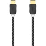 Cablu HDMI HAMA 205444, 4K, Ethernet, 1.5m, placat aur, negru