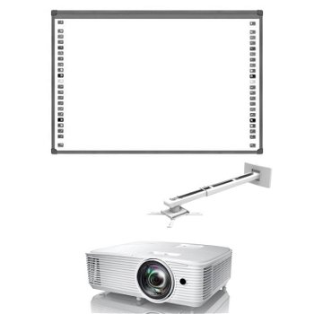 Pachet Tabla interactiva 85" Evoboard Videoproiector Optoma si suport universal PNRAS-PNRR, Intern