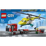LEGO   City - Transportul elicopterului de salvare 60343, 215 piese