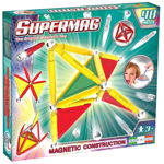 Set constructie magnetic primary 48 piese supermag, Supermag