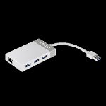 Adaptor USB 3.0 la Gigabit, Hub USB - TRENDnet TU3-ETGH3