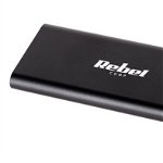 Rack HDD RACK ALUMINIU SSD M2 USB TIP C 3.0, Rebel
