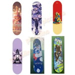 Skateboard 80cm lemn, suport aliaj aluminiu - sortiment diverse modele Engros, 