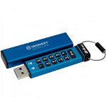 Memorie USB Kingston IronKey Vault Privacy 50C Series AES-256 Encrypted, 64GB, Kingston