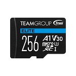 Card de memorie TeamGroup Elite TEAUSDX256GIV30A103, MicroSDXC, 256GB + Adaptor microSD