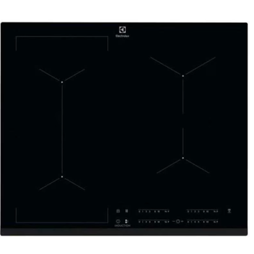 Plita cu inductie Electrolux EIV63443, 7200 W, 590x520 mm, 4 zone de gatit, Functie CleverHeat (Negru)