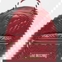 Rucsac de piele ecologica cu aspect matlasat, Love Moschino