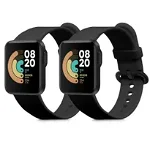 Set 2 curele pentru Xiaomi Mi Watch Lite/Redmi Watch, Kwmobile, Negru, Silicon, 54778.06