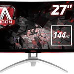 Monitor LED AOC Gaming AG272FCX Curbat 27 inch 4 ms Black Free-Sync 144Hz