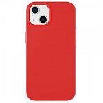 Husa Spate Upzz Beline Compatibila Cu iPhone 13 Mini, Silicon Soft, Protectie La Camera, Microfibra Interior, Rosu, Upzz
