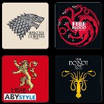 Set suport pahare: Game of Thrones Houses, Game of Thrones