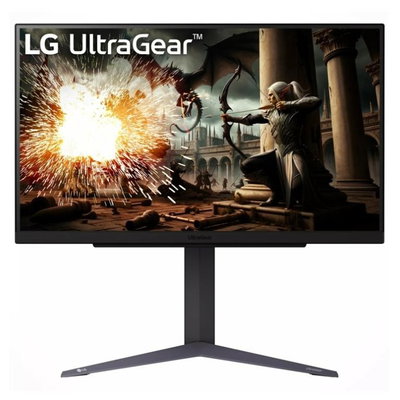 Monitor Gaming LG UltraGear™ 27GS75Q-B, 27", QHD (2560x1440), IPS, 180Hz (O/C 200Hz), 1ms (GtG), Adaptive Sync, NVIDIA G-Sync™ Compatible, Dynamic Action Sync, Freesync, HDR10, Crosshair, Flicker-Safe, OSC, Black Stabilizer, HDMI, DP, Pivot, Negru