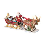 Decoratiune, Villeroy & Boch, Christmas Toys Sleigh, 36 x 14 x 17 cm, portelan premium, pictat manual, Villeroy & Boch